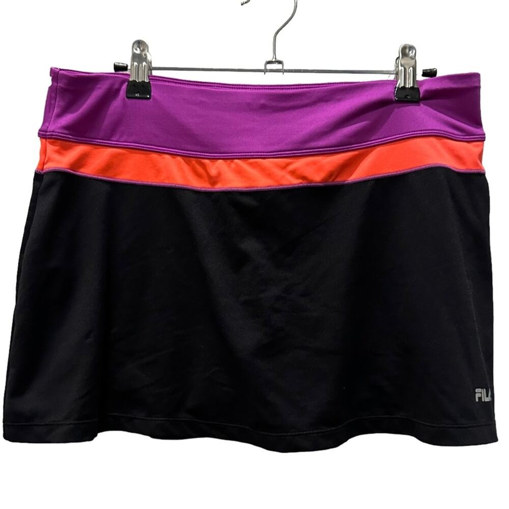 Fila athletic‎ skirt Panty lined black and hot pink size large